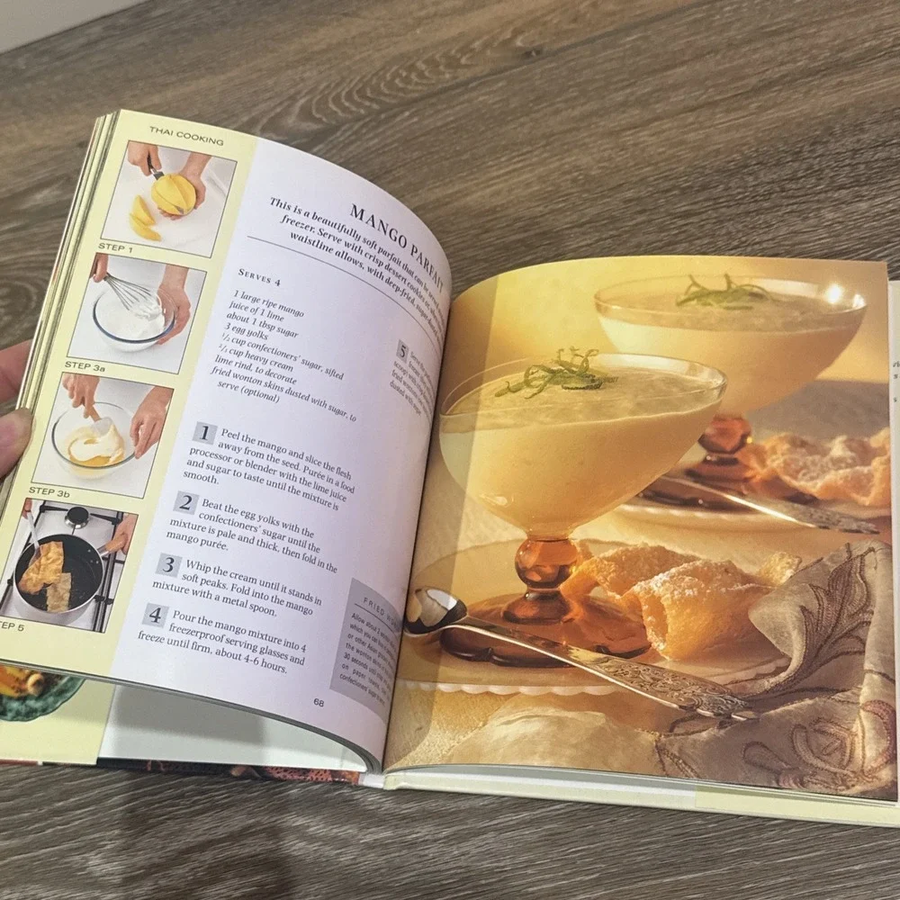 Step by Step Thai Cooking- by Carol Bowen-  Hardcover- 30 Recipes- Pad Thai Dish